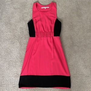 Rachel Roy Pink and Black Sleeveless Dress (Size: 2)